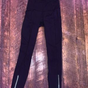 black lululemon fast and free leggings